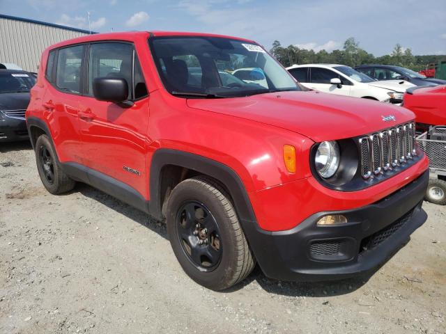 ZACCJAAB5HPE52869 - 2017 JEEP RENEGADE S RED photo 1