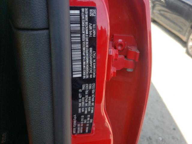 ZACCJAAB5HPE52869 - 2017 JEEP RENEGADE S RED photo 10