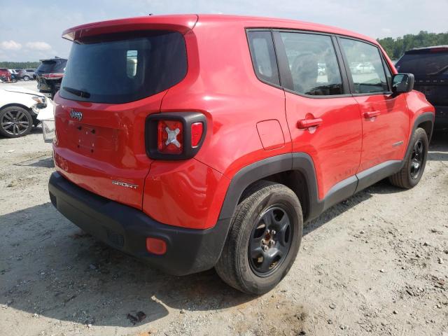 ZACCJAAB5HPE52869 - 2017 JEEP RENEGADE S RED photo 4