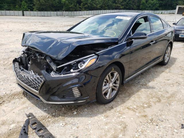 5NPE34AF4KH749543 - 2019 HYUNDAI SONATA LIM BLACK photo 2