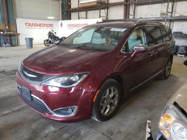 2C4RC1GG8HR509505 - 2017 CHRYSLER PACIFICA L RED photo 2