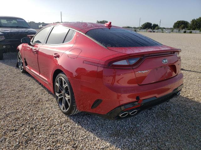 KNAE35LCXK6042429 - 2019 KIA STINGER GT RED photo 3