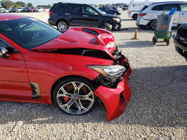 KNAE35LCXK6042429 - 2019 KIA STINGER GT RED photo 9