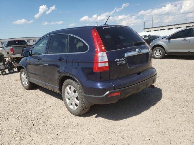 JHLRE48778C017893 - 2008 HONDA CR-V EXL BLUE photo 3