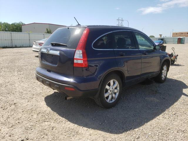 JHLRE48778C017893 - 2008 HONDA CR-V EXL BLUE photo 4