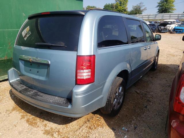 2A8HR54PX8R647271 - 2008 CHRYSLER TOWN & COU BLUE photo 4