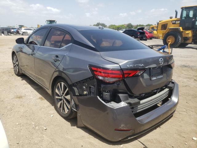 3N1AB8CV8LY212422 - 2020 NISSAN SENTRA SV GRAY photo 3