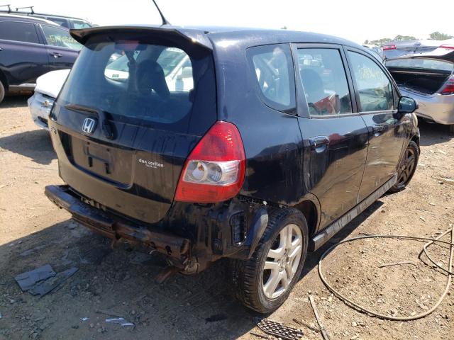 JHMGD38697S051328 - 2007 HONDA FIT S 黑色 照片 4