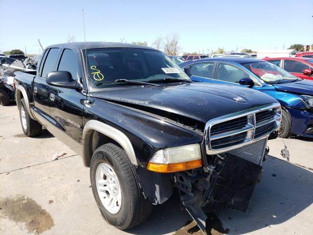 1B7HL48N72S558601 - 2002 DODGE DAKOTA QUA BLACK photo 1