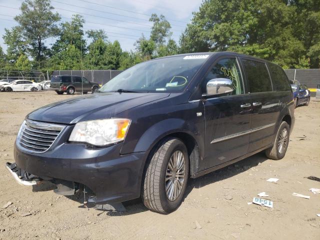 2C4RC1CG6ER258663 - 2014 CHRYSLER TOWN & COU BLUE photo 2