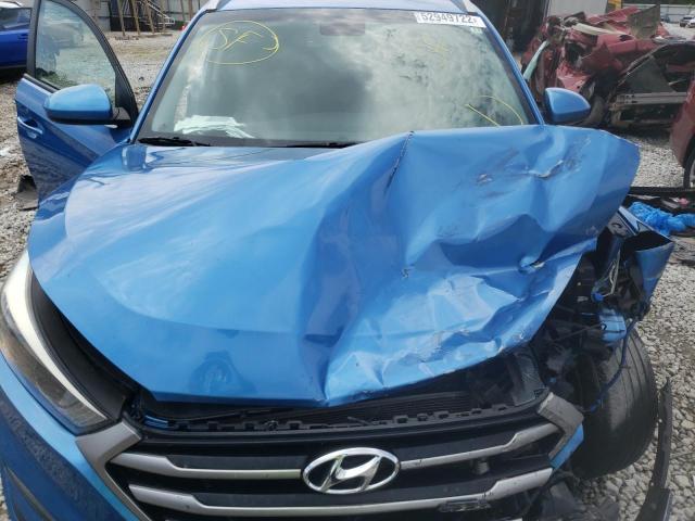 KM8J33A42JU601365 - 2018 HYUNDAI TUCSON SEL BLUE photo 7