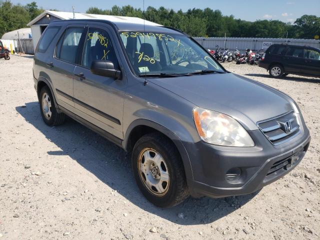 JHLRD78506C045020 - 2006 HONDA CR-V LX GRAY photo 1