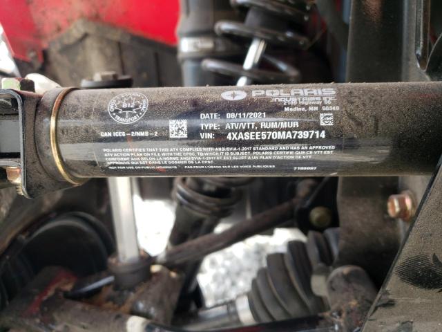 4XASEE570MA739714 - 2021 POLARIS SPORTSMAN 570 EPS  照片 10
