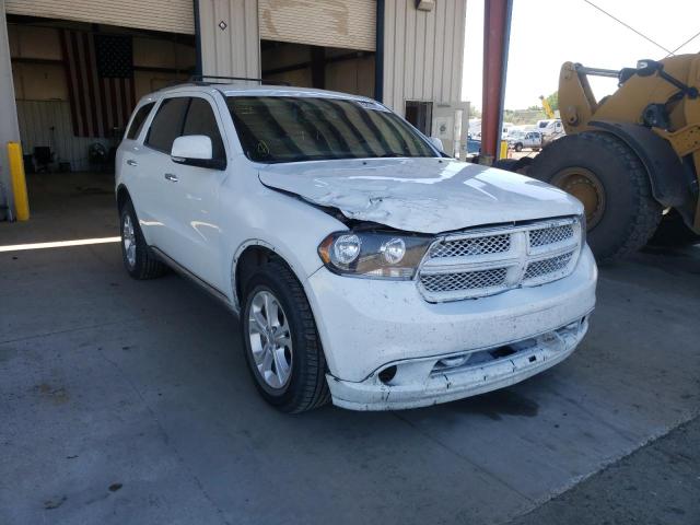 1C4SDJDT2DC510314 - 2013 DODGE DURANGO CR WHITE photo 1