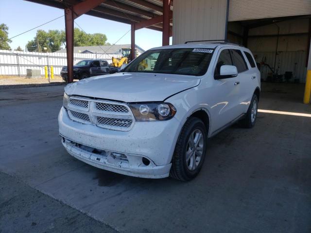 1C4SDJDT2DC510314 - 2013 DODGE DURANGO CR WHITE photo 2