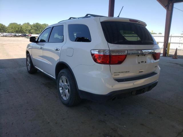 1C4SDJDT2DC510314 - 2013 DODGE DURANGO CR WHITE photo 3