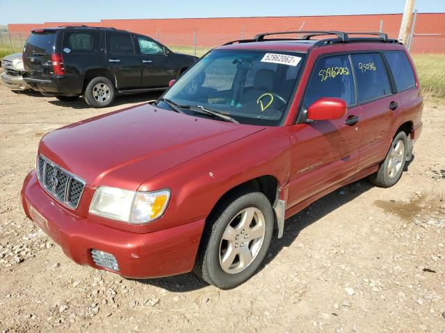 JF1SF65692H712878 - 2002 SUBARU FORESTER S MAROON photo 2