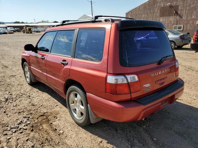 JF1SF65692H712878 - 2002 SUBARU FORESTER S MAROON photo 3