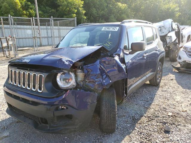 ZACCJBAB0HPF11865 - 2017 JEEP RENEGADE S Bənövşəyi foto 9