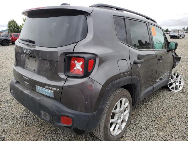 ZACNJBAB4LPL42724 - 2020 JEEP RENEGADE S GRAY photo 4