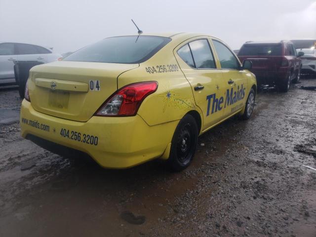 3N1CN7AP9FL953954 - 2015 NISSAN VERSA S YELLOW photo 4