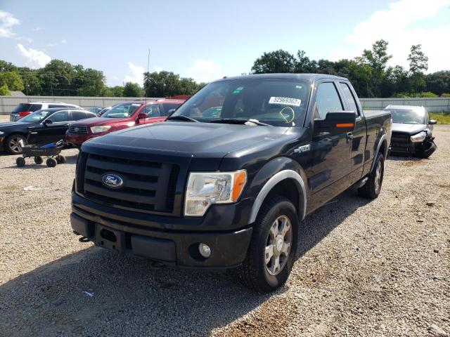 1FTFX1EV4AKE16381 - 2010 FORD F-150 BLACK photo 2