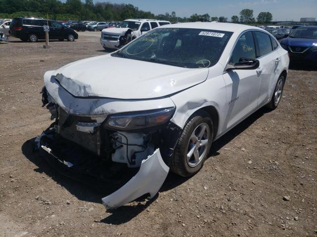 1G1ZB5ST6GF307792 - 2016 CHEVROLET MALIBU LS WHITE photo 2