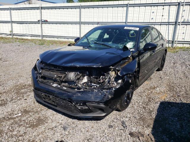 2HGFE2F55NH524887 - 2022 HONDA CIVIC SPOR BLACK photo 2