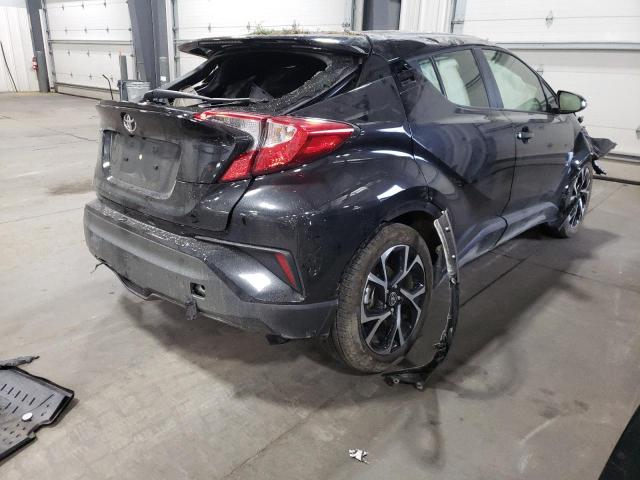 JTNKHMBX3L1068905 - 2020 TOYOTA C-HR XLE BLACK photo 4