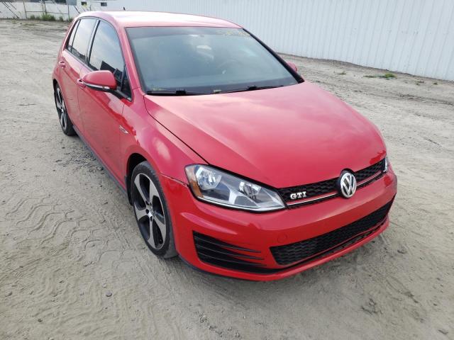 3VW4T7AUXHM055824 - 2017 VOLKSWAGEN GTI S RED photo 1