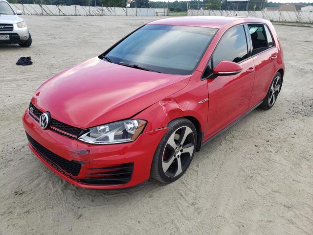3VW4T7AUXHM055824 - 2017 VOLKSWAGEN GTI S RED photo 2