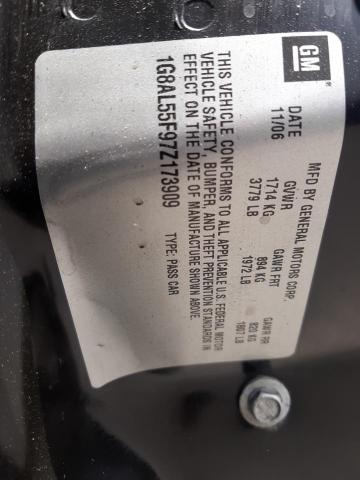 1G8AL55F97Z173909 - 2007 SATURN ION LEVEL BLACK photo 10