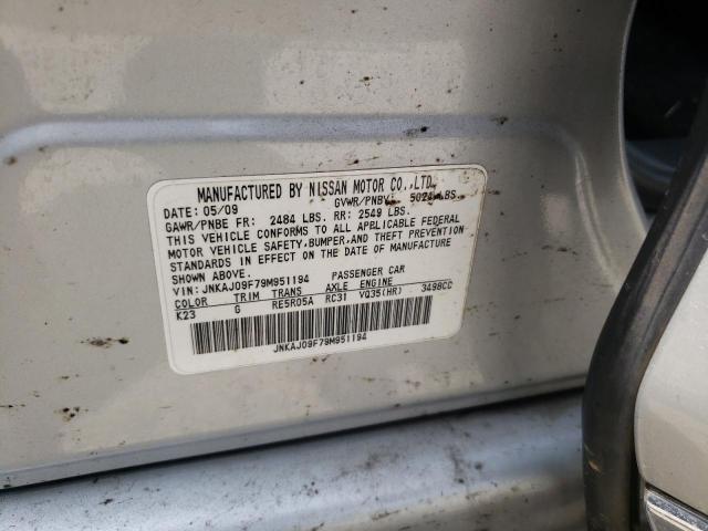 JNKAJ09F79M951194 - 2009 INFINITI EX35 BASE  foto 10