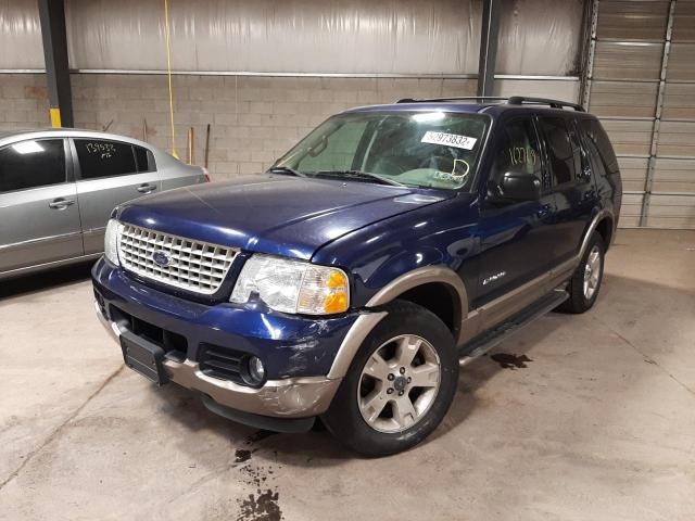 1FMZU74W94UA55978 - 2004 FORD EXPLORER E BLUE photo 2