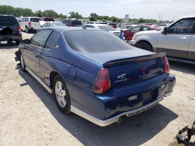 2G1WX12KX39323260 - 2003 CHEVROLET MONTE CARL ლურჯი ფოტო 3