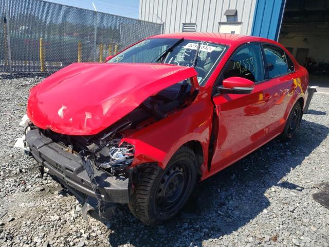 3VW2K7AJ4EM430067 - 2014 VOLKSWAGEN JETTA BASE RED photo 2