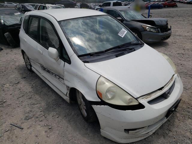 JHMGD38677S048153 - 2007 HONDA FIT S WHITE photo 1