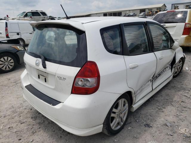 JHMGD38677S048153 - 2007 HONDA FIT S 白色 照片 4