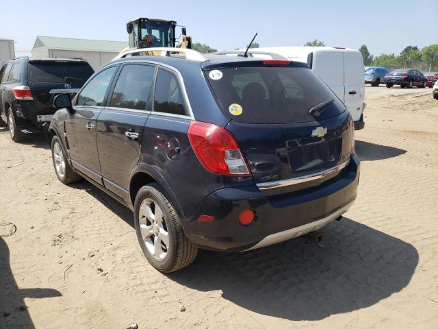 3GNAL4EK8ES672196 - 2014 CHEVROLET CAPTIVA LT BLUE photo 3