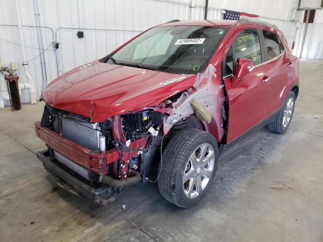 KL4CJBSB5EB573549 - 2014 BUICK ENCORE CON RED photo 2