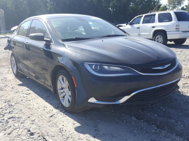 1C3CCCAB2FN665830 - 2015 CHRYSLER 200 BLACK photo 1