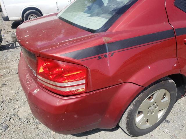 1B3CC4FB2AN232190 - 2010 DODGE AVENGER RED photo 9