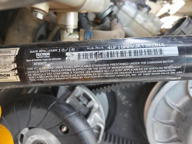 4UF19MPV3KT302816 - 2019 ARCTIC CAT ARTIC CAT Черный фото 10