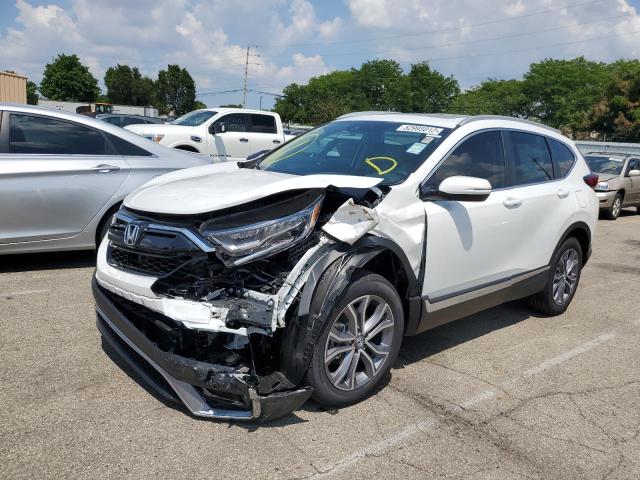 7FARW2H91NE025474 - 2022 HONDA CR-V TOURI WHITE photo 2