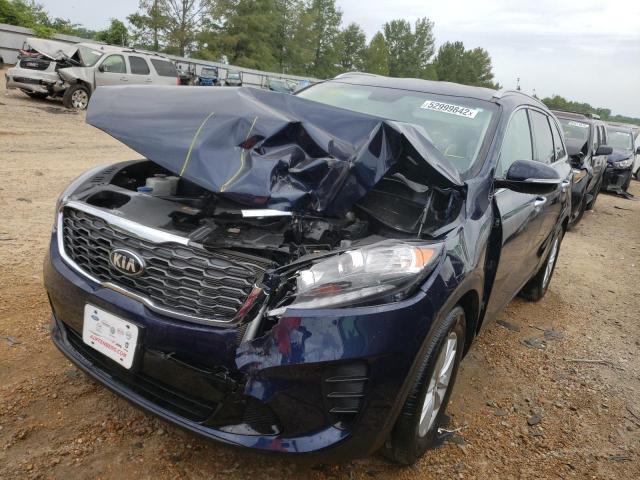 5XYPG4A32LG654023 - 2020 KIA SORENTO L BLUE photo 9