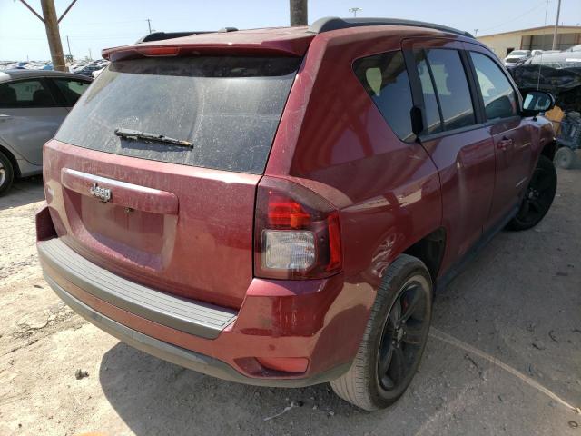 1C4NJCBA7HD123096 - 2017 JEEP COMPASS SP RED photo 4