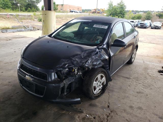 1G1JA5SH0D4207951 - 2013 CHEVROLET SONIC LS CHARCOAL photo 2