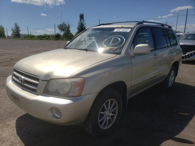 JTEHF21A710038889 - 2001 TOYOTA HIGHLANDER BEIGE photo 2