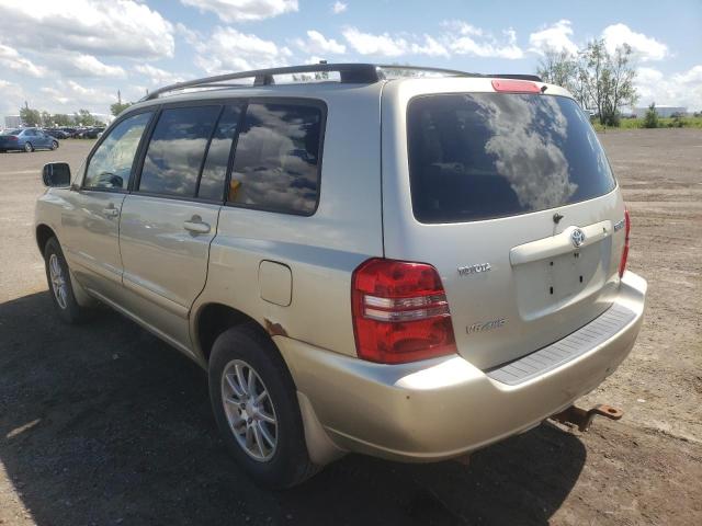 JTEHF21A710038889 - 2001 TOYOTA HIGHLANDER BEIGE photo 3