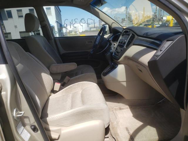 JTEHF21A710038889 - 2001 TOYOTA HIGHLANDER BEIGE photo 5